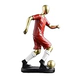 Vasta applicazione: crea un'atmosfera elegante in qualsiasi ambiente con questa decorazione per la casa con statua di calciatore. Ideale per librerie, soggiorni, camere da , appartamenti, camerette e dormitori con caratteristiche multifunzionali per migliorare il design degli interni.