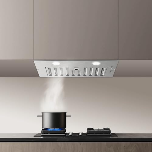 Joeaonz F0652-N Range Hood Insert 20 Inch Stainless Steel 600 Cfm Built-In Mount Kitchen Hood thumb #7