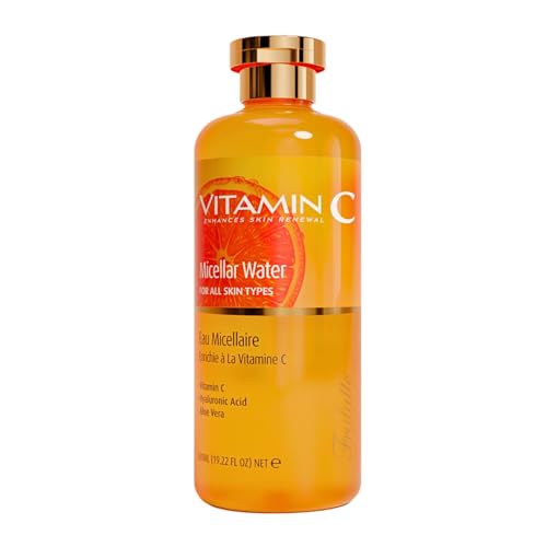 Arganicare | Agua Micelar Tonificante | Vitamina C y Vitamina B5 | Ácido Hialurónico | Tinte Brillante | Limpia y refresca | 500 ml