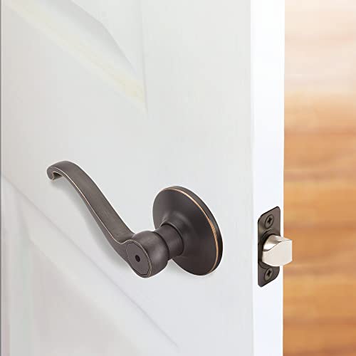Design House 740407 Scroll 6-Way Universal Privacy Bed And Bath Door Lever Oil Rubbed Bronze thumb #4