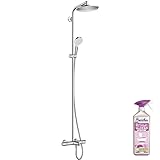  Hansgrohe Colonne Bain Douche thermostatique Crometta S 240 chromée + nettoyant Briochin