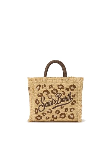MC2 SAINT BARTH Borsa Vanity Mini in Tessuto Effetto Paglia
