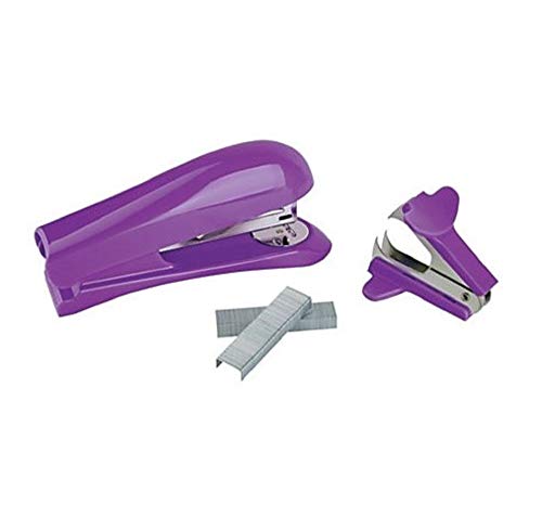 Office Depot® Brand Half-Strip Stapler with Staples and Remover (Purple)