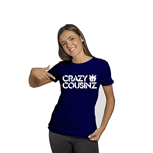 Image of Feel Good Crazy Cousins Family Matching Cotton Multi Colored Printed T-Shirt