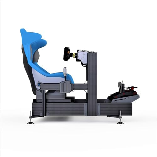 Rush Racing Esports RR160 Sim Racing Cockpit - Rigid Aluminum, USB, Compatible with Simucube, Fanatec, Logitech, Thrustmaster