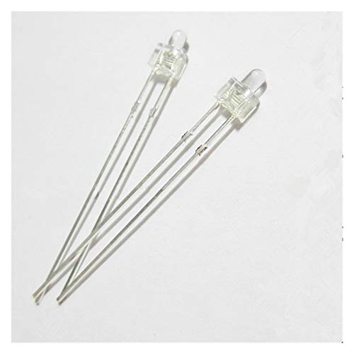 Diodes électroluminescentes 100pcs 2MM diode LED Couleur Mixte Rouge Vert Jaune Bleu Blanc Blanc Chaud (Color : 5colors x 20pcs) Cover