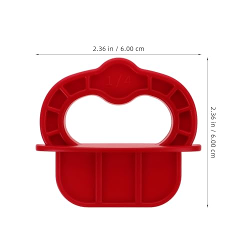 Alineación perfecta sin errores: 12 anillos espaciadores rojos de 1/4 pulgada para terrazas 3