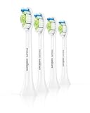 Philips DiamondClean Optimal Clean White Replacement Heads - 4 Pack