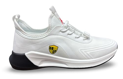 Image of Athletic Sneakers, Slip-On Style, Cushioned Sole, Toggle Lace System, Casual Sports Shoes