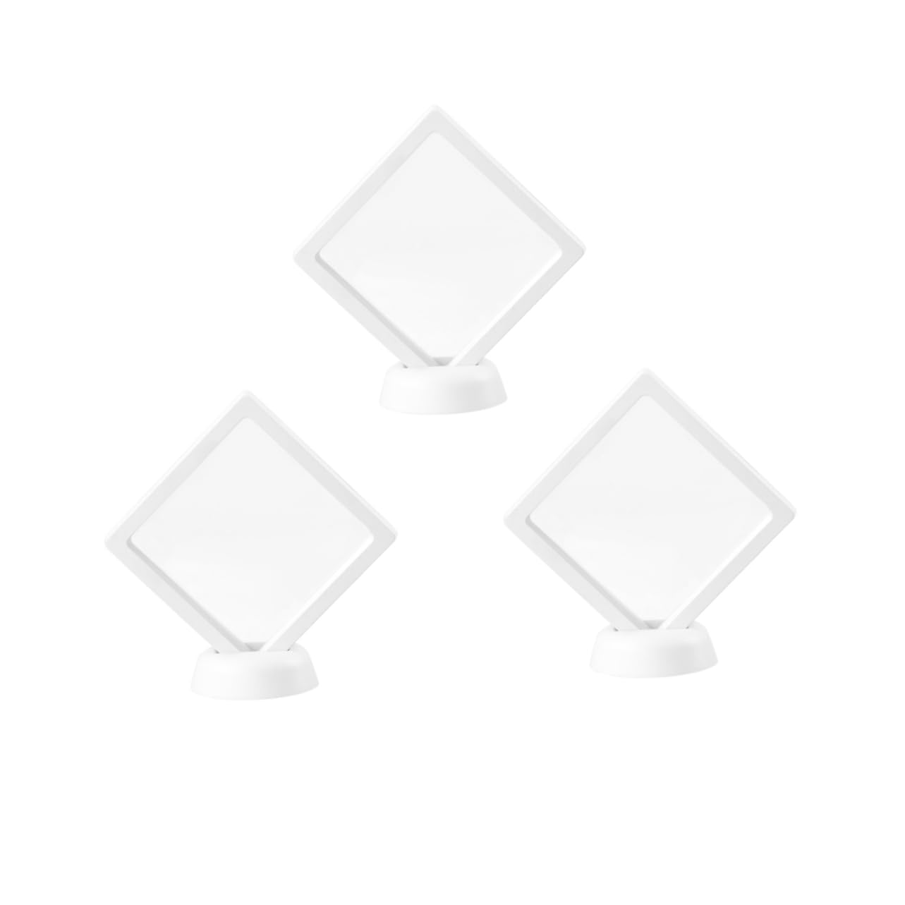 LIFKOME Plastic Pet Film Mini Display Case Nail Display 3d Floating Frame for Store Show Window