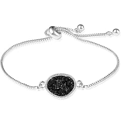 Silver - Black Stone