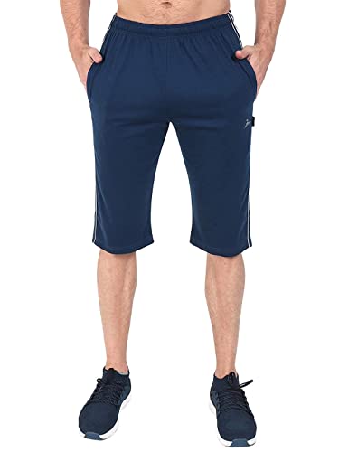 Image of Ephemeral Men's 100% Cotton 3 /4 Capri Regular Shorts (Pack of 1Pc