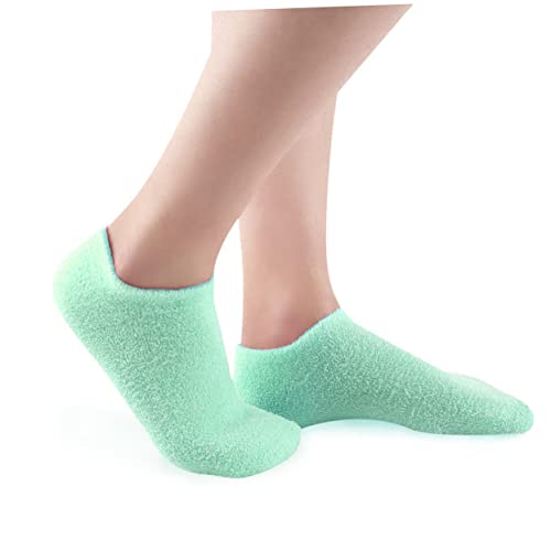 minkissy 3 Pairs Cracked Heels Guard Heel Repair Socks Dead Skin Socks Gel Socks for Moisturising Feet Spa Feet Sleeves Footcare Socks Anti Callus Socks Moisturizing Women's Socks - Image 3
