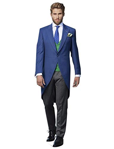 Costume pour hommes slim fit 3 pièces smoking business veste et pantalon de fête