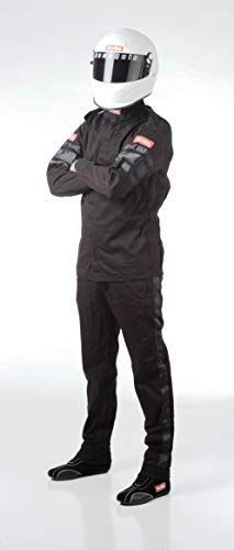 Racequip Racing Driver Fire Suit Jacket Single Layer Sfi 3.2A/ 1 Black Small 111002 #TOP3