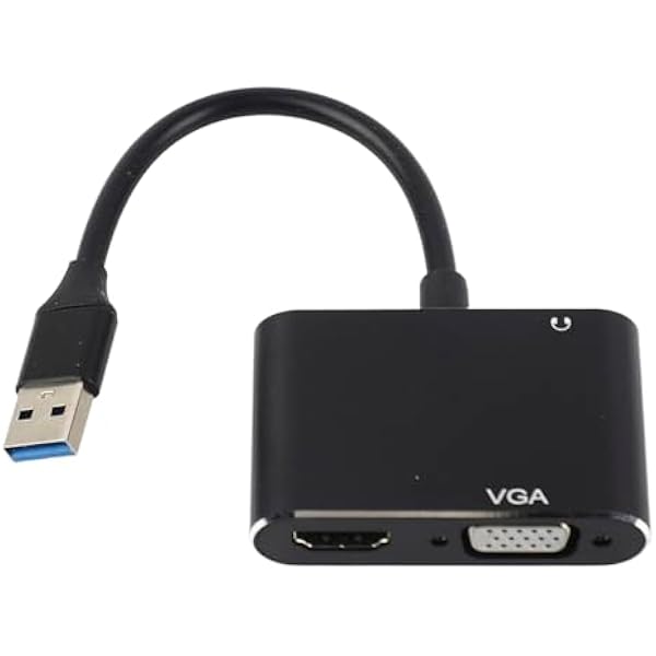 Adapter USB3.0 na VGA HDMI Szybki konwerter Podwójny monitor Stacja dokująca do laptopa PC Projektor Telewizor Praca i rozrywka