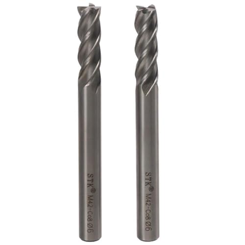 Image of Cutting Milling Tools 2pcs 1 /4 inch Durable Straight Shank Square End Mill Professional 4 Flute Mill Bits Milling Applications