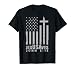 Jesus Saves USA American Flag Patriotic Christian Religious T-Shirt