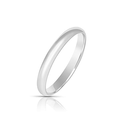 NYC Sterling 925 Sterling Silver 2mm High Polish Tarnish Resistant Wedding Band Ring (8)
