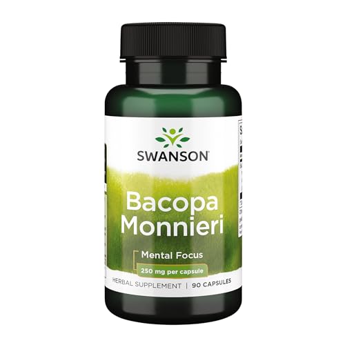 Swanson Bacopa Monnieri Extract Bacognize 250 Milligrams 90 Capsules