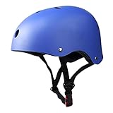 MERISHOPP Skates Cycling Helmet Skateboard Scooter Headgear Protective Cap Blue M|Sporting Goods|Cycling|Helmets & Protective Gear|Helmets