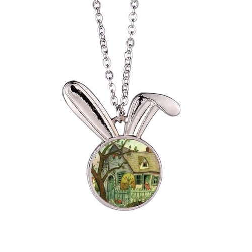 Collier chat aquarelle et lapin Miaoji pour un look bohème
