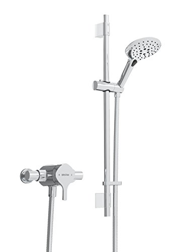 Bristan Flt Sqshxar C Valvola Doccia Sequenziale Esposta A Flauto Alzata Regolabile, Finitura Cromata, Shower W/Kit