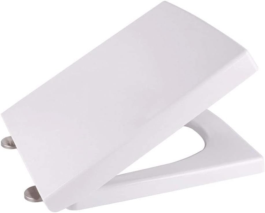 Toilet Lid - Heavy Duty Closed Front Seat with will Slow Close, Never Loosen and Provide the Fit