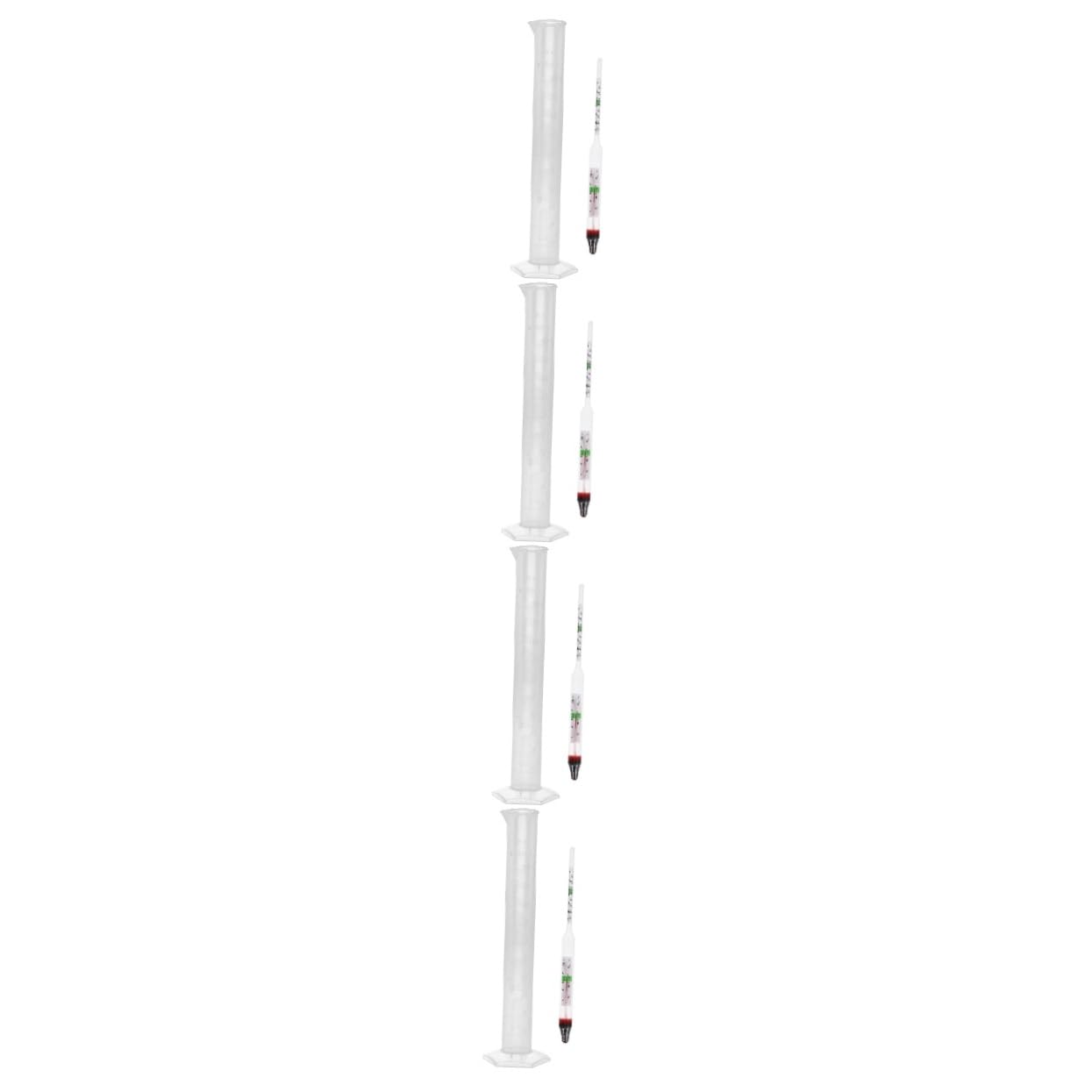 Ciieeo 4 Sätze Salzgehaltsmesser -Set Fischtanks Riffsalz Aquarium Aquarium Aquariensalz Testkit für Aquarien Meerwasserqualitätstester Salinometer für Aquarien Holz Transparent