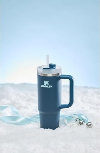 stanley quencher h20 tumbler with handle and straw 30 oz  flowstate 3-position lid  cup holder compatible for travel  insulated stainless steel cup  bpa-free  stargaze