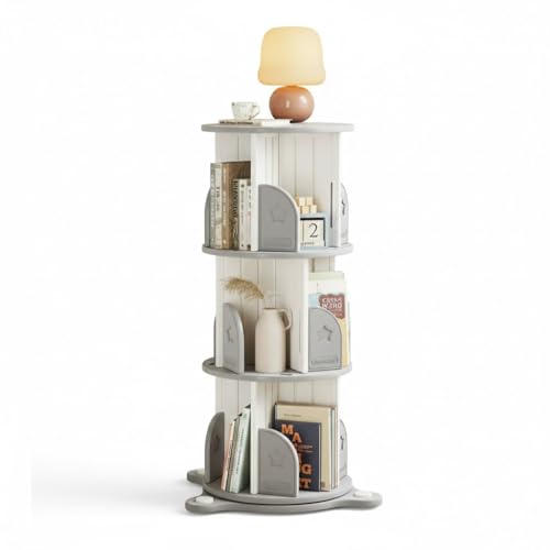Deer COCO 3-Tier Rotating Bookshelf, 360…