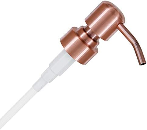 Stainless Steel Liquid Soap Dispenser Pump Replacement 'Zagreb' with 28mm thread e.g. Jack bottle Upcycling (Matte black)