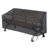 Hoypeyfiy Patio Bench Cover 52.8 x 26 x 35/24.8 Inch, Waterproof Outdoor Garden Bench Cover, Windproof Oxford...