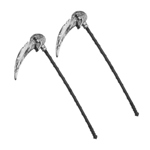 Holibanna 2 Pièces Scythe Grim Reaper Halloween Faux Accessoire Détachable Réglable Décoration Réaliste pour Cosplay Garçon Fille Adultes Fête