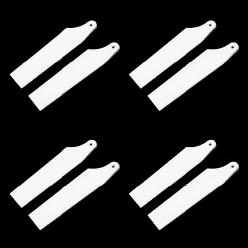 STASRC 4Pairs 450 RC Helicopter Plastic Tail Rotor Blades White for Align trex 450 V3 PRO DFC Remote...