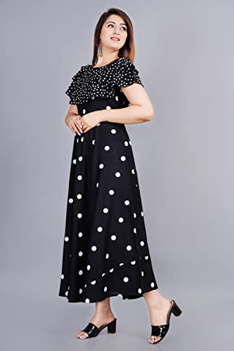 Image of Women's Polka Dot Fit and Flared Royon Dress