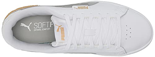 PUMA PUMA Women's Jada Sneaker, L Cadet White-Team Gold, 8.5