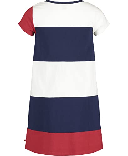 Tommy Hilfiger Girls' Short Sleeve Colorblocked Jersey Dress, Flag Blue, 16 #TOP1