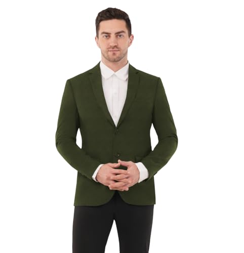 Image of SaintX Men's Formal Blazer | Fully Lined | Slim Fit | Professional Jacket | Premium Business Formal Suit | Office | Wedding | All Purpose