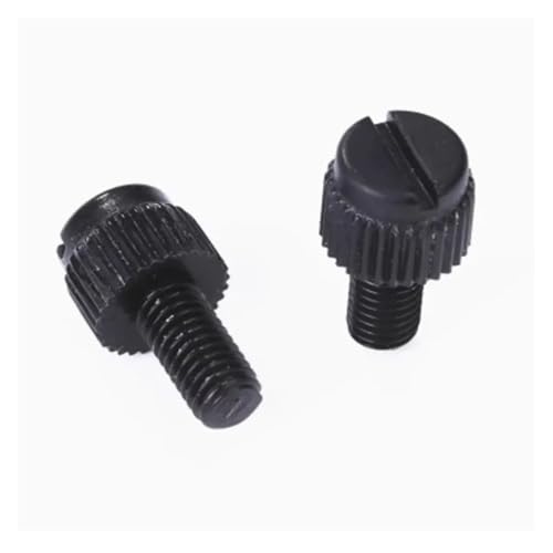 10個 M3 M4 M5 M6 M8 ブラック ナイロンつまみネジ PA66 プラスチック ローレットヘッド 手回し コンピューター締め付けネジ(M5x25 (10pcs))