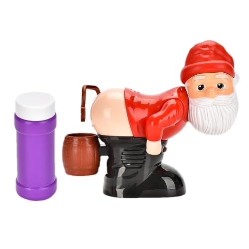 Soplador burbujas Papá Noel interactivo como regalo ideal para cumpleaños infantiles