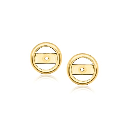 Ross-Simons 14kt Yellow Gold Bezel Earring Jackets3