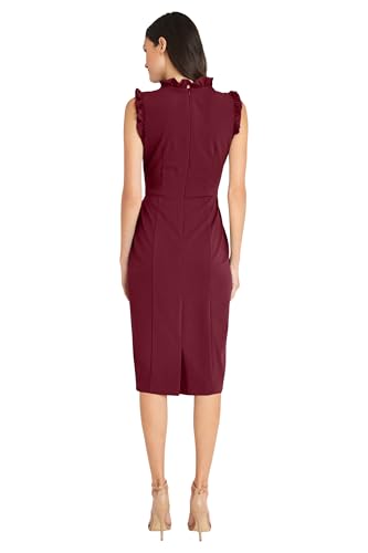 Maggy London Women's Ruffle Detailed Sheath3