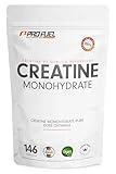 Créatine Monohydrate Poudre 500g - créatine monohydrate pure de qualité micronisée - haut dosage efficace, optimal pour l‘entraînement de force, 100% végétalien, réserve pour 146 jours