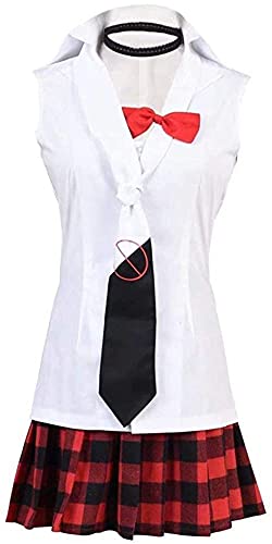 Double Villages Anime Danganronpa Junko Enoshima Cosplay Costume Polyester Uniform Costume Suit (XXL)