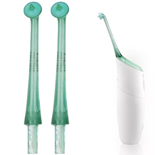 FiTspi 2 ugelli di ricambio per irrigazione orale per Philips Sonicare AirFloss HX8111 HX8012 HX8111 HX8140 HX8255 HX8181 HX8240 HX8241