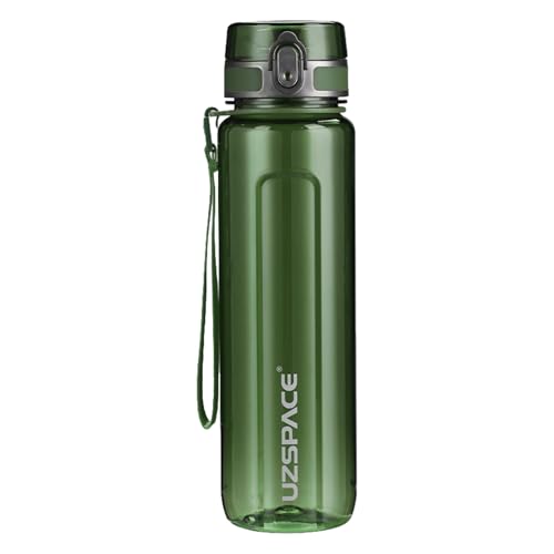 UZSPACE Borraccia da 500 ml/750 ml/1000 ml, per bambini, a prova di perdite, senza BPA e Tritan, per bicicletta, fitness, attività all'aperto