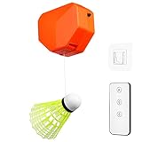 NIYANGLE Rebound Ball Set with Remote Control and Nylon Shuttlecock Single-Player Self Random Color