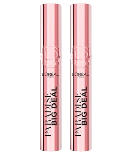L'Oréal Paris Paradise Big Deal Mascara Senza Grumi Volumizzante e Allungante Colore Nero per Sguardo Intenso Formula Smoothfinity Stratificabile Modulabile con Scovolino Cross Conico - 2 Mascara