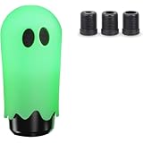 シフトノブ 車用 ハロウィン 幽霊 可愛い 鬼 スタイル 汎用 ギアシフトノブ 延長 MT車AT車 乗用車 トラック SUV に対応 3枚アダプター付き (蓄光)